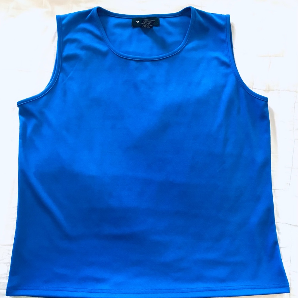 Weavz Blue Fitted Sleeveless Tank Top